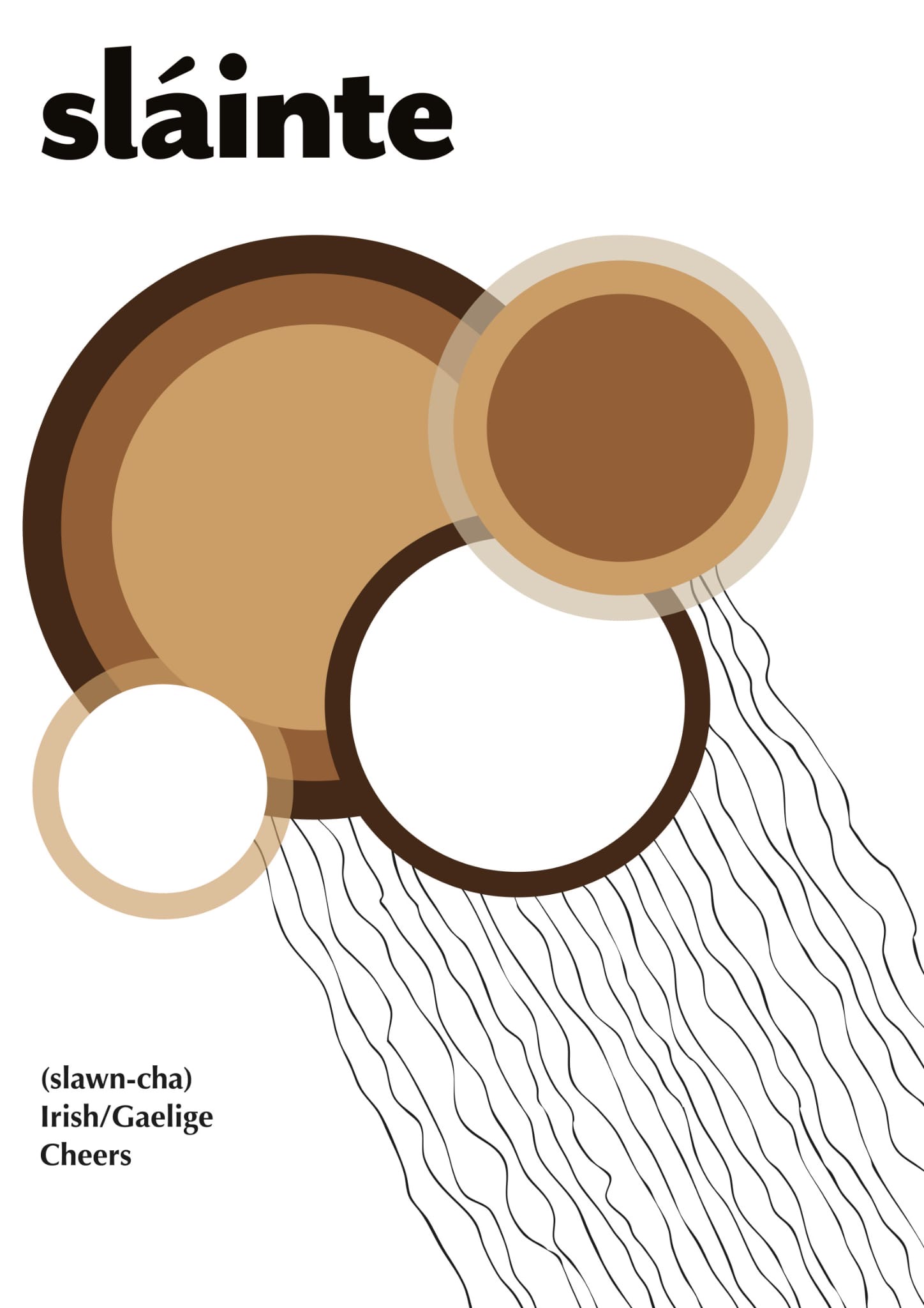 Sláinte artwork — Irish/Gaeilge, Cheers